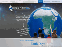 Tablet Screenshot of earthballoon.com